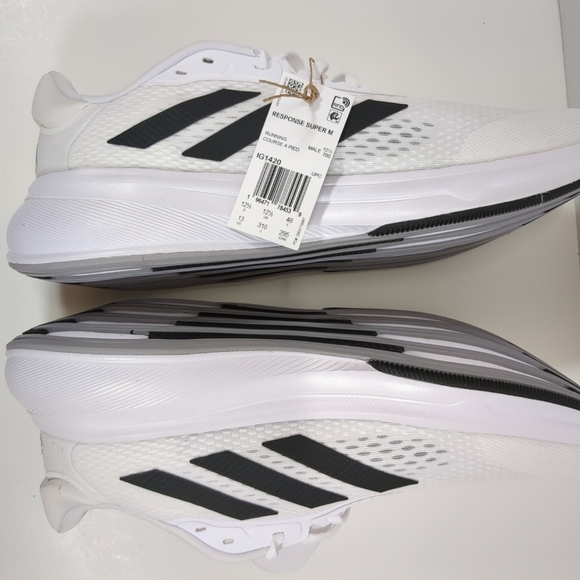 Adidas  Men\'s Response Super White and Black Sneakers , NWT , Size 13 main image 6